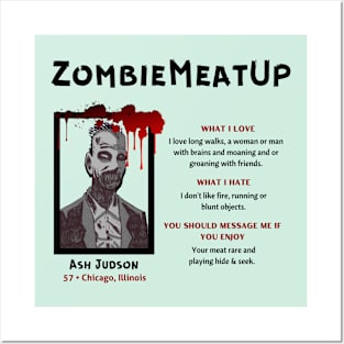 Love Beyond the Grave: Zombie Meat Up Dating Profile Posters and Art